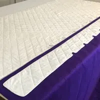 Detail of the padding notches to help the altar cloth lie evenly
