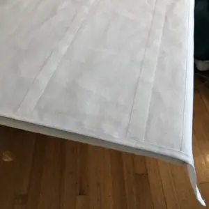 detail of the velcro attachment that helps make altar changes easier