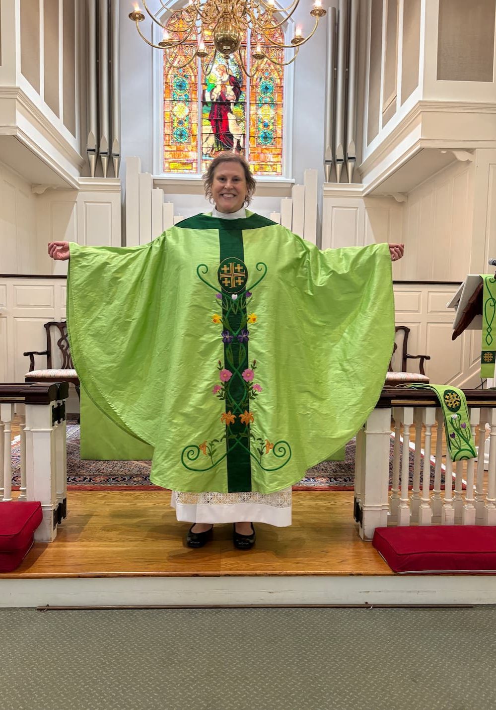 Chasuble at St. Andrew's to match the other vestments and paraments